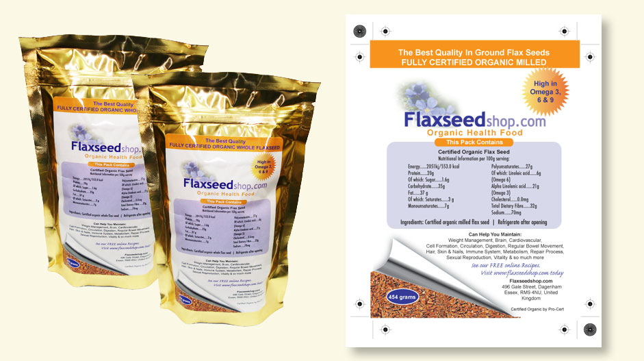 Flaxseed Label Design