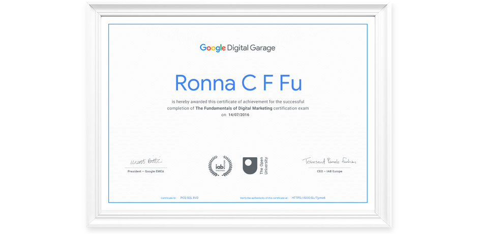 Digital Marketing Certificate