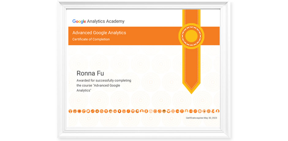 Advance Google Analytic Certificate