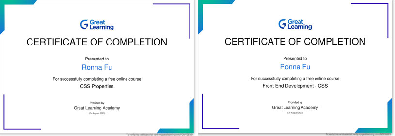 CSS certification